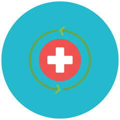 Recovery icon vector image. Can be used for Fitness.