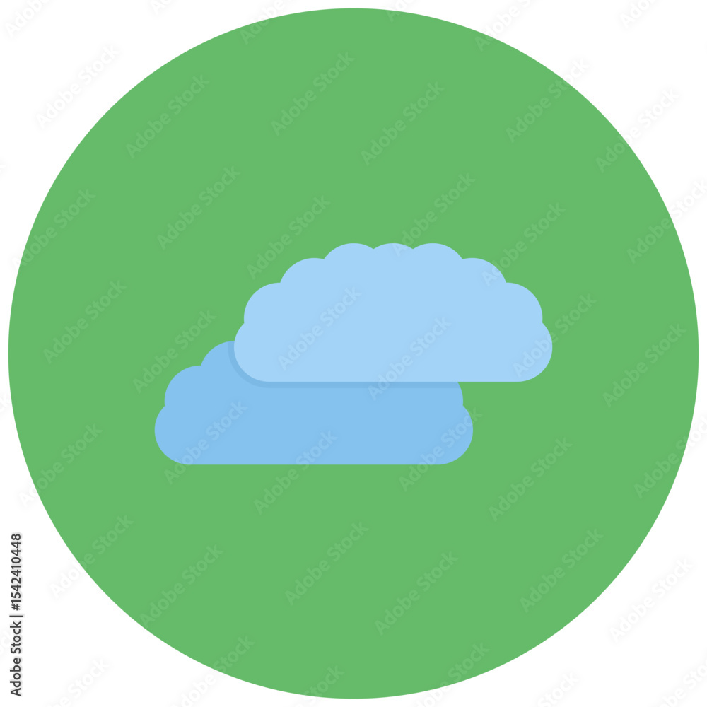 Poster clouds icon vector image. can be used for airplane.