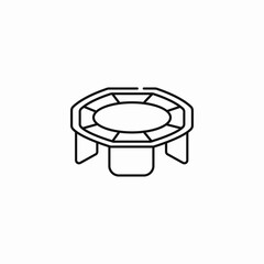 poker game table icon sign vector