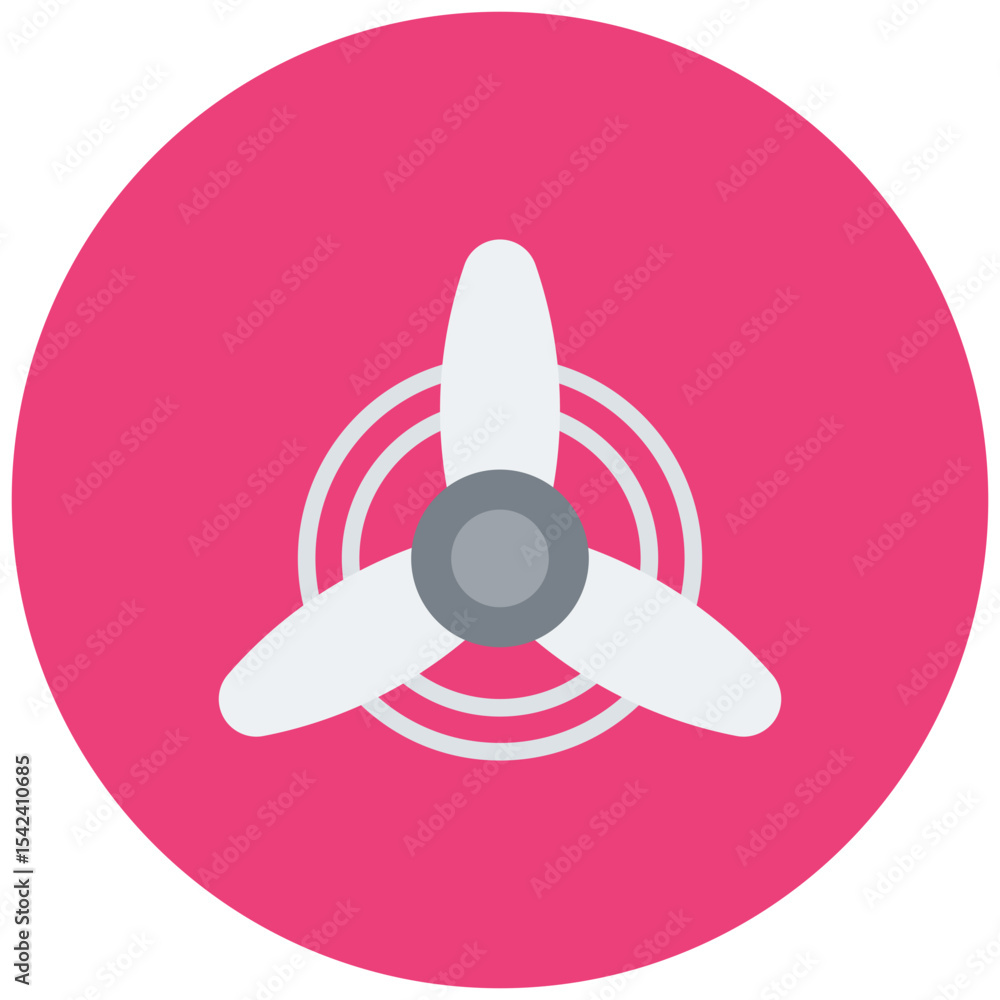 Poster Propeller icon vector image. Can be used for Airplane.