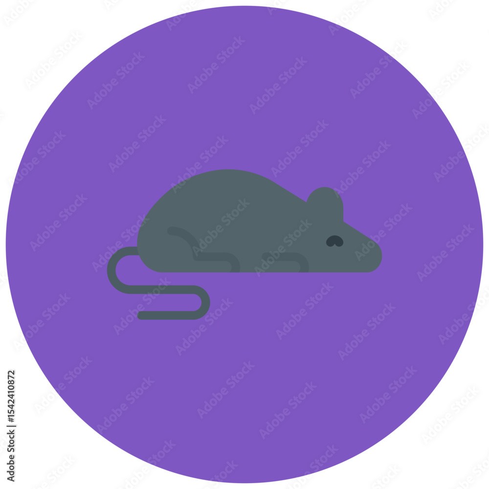 Aufkleber lab mouse icon vector image. can be used for virtual lab.