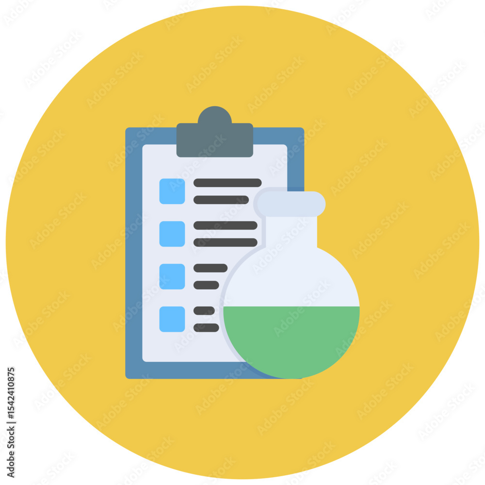 Aufkleber lab notebook icon vector image. can be used for virtual lab.