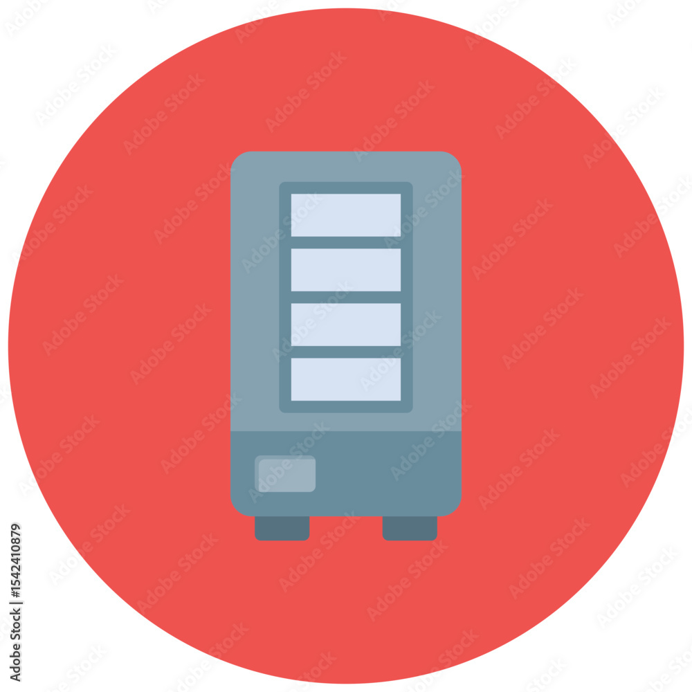 Poster lab refrigerator icon vector image. can be used for virtual lab.