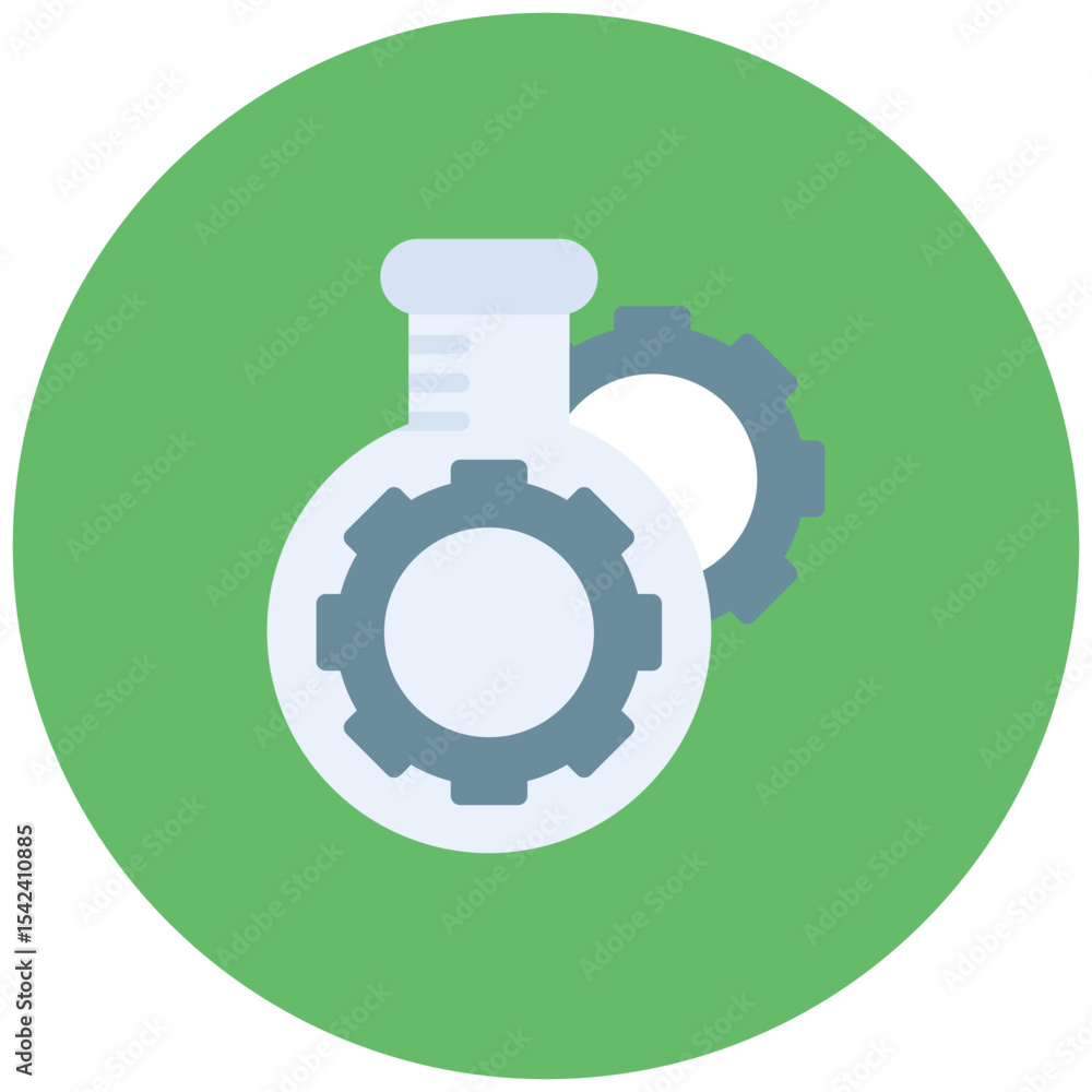 Poster lab settings icon vector image. can be used for virtual lab.