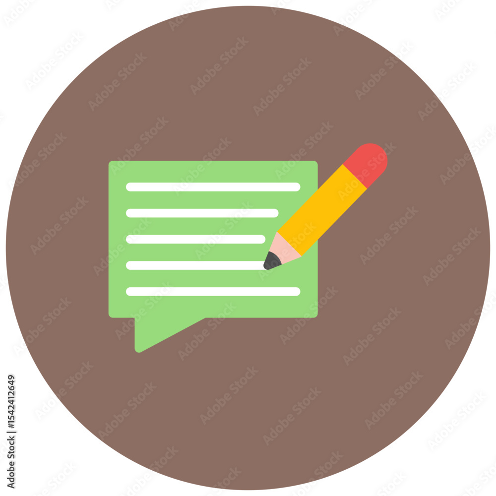 Poster feedback icon vector image. can be used for hiring process.