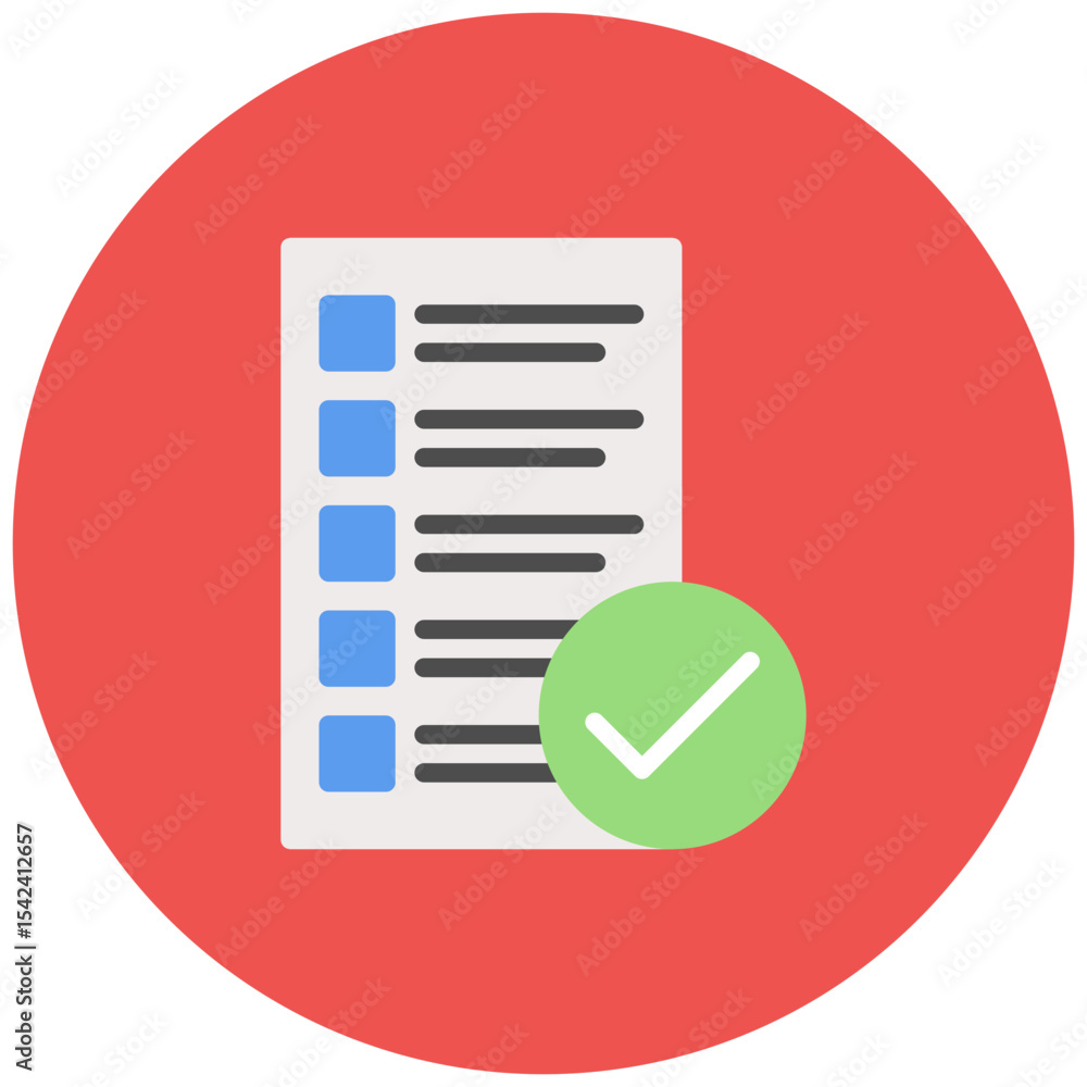 Poster evaluation icon vector image. can be used for hiring process.