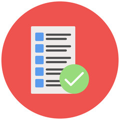Evaluation icon vector image. Can be used for Hiring Process.