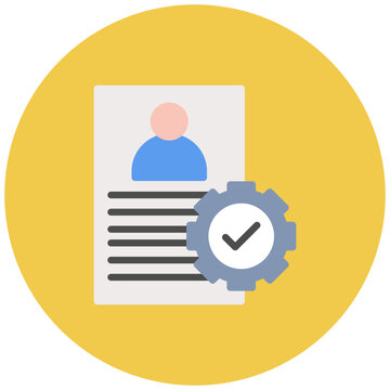 Employee Onboarding icon vector image. Can be used for Hiring Process.