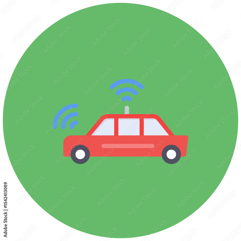 Poster autonomous icon vector image. can be used for digital disruption.