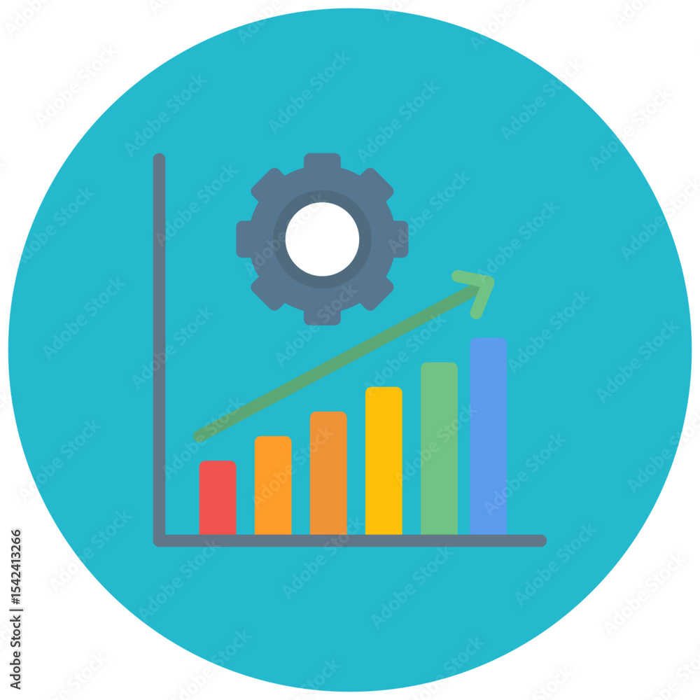 Poster progress icon vector image. can be used for digital disruption.
