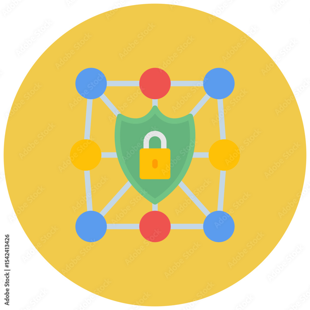 Poster security testing icon vector image. can be used for software testing.
