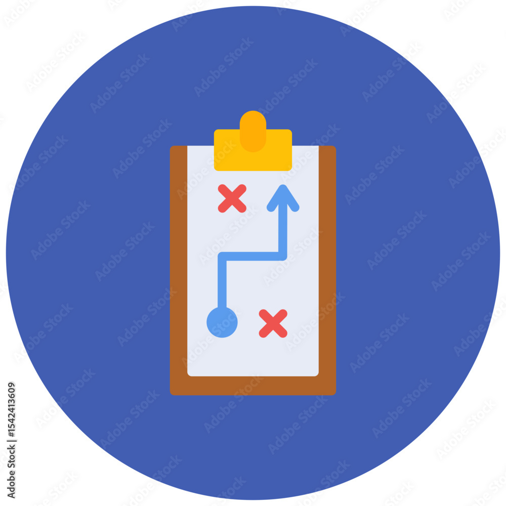 Poster test strategy icon vector image. can be used for software testing.