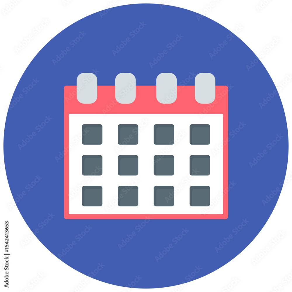 Poster calendar icon vector image. can be used for track and field.