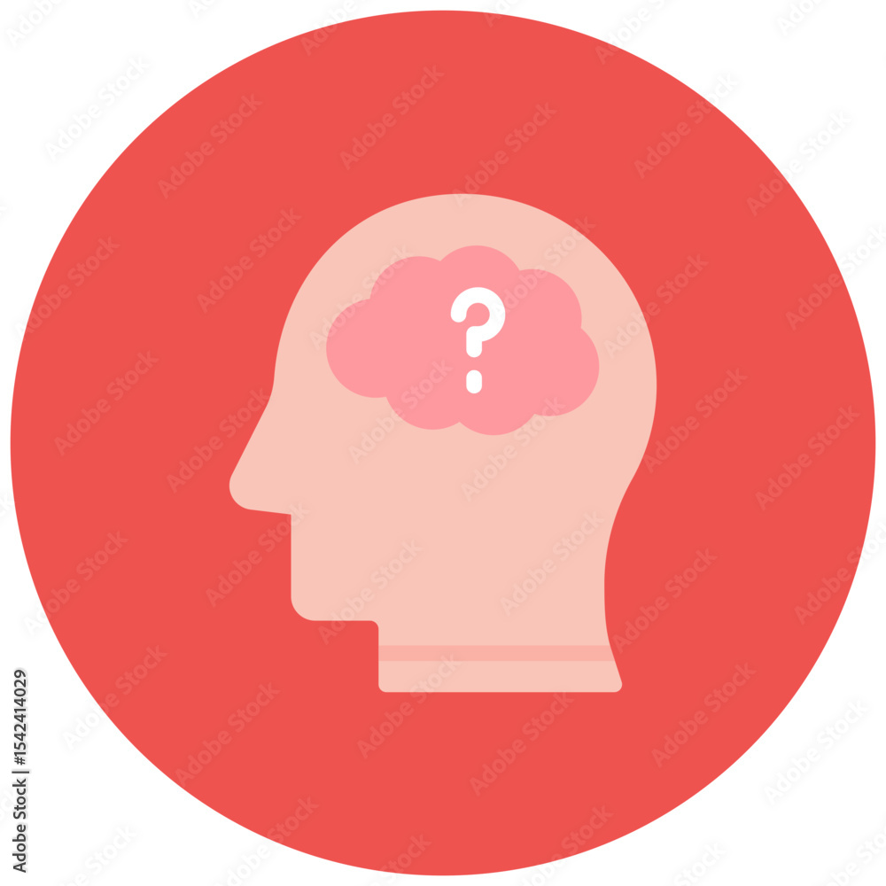 Poster brain fog icon vector image. can be used for adhd.