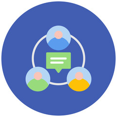 Communication icon vector image. Can be used for ADHD.