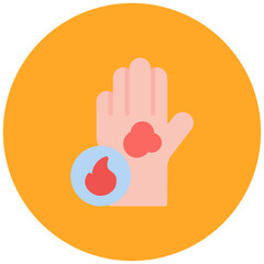 Obraz premium Burn Severity icon vector image. Can be used for Skin Burns.