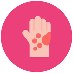 Obraz premium Skin Irritation icon vector image. Can be used for Skin Burns.
