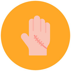 Scar icon vector image. Can be used for Skin Burns.