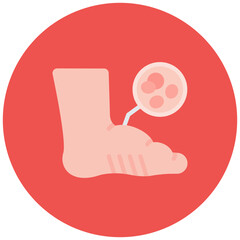 Swelling icon vector image. Can be used for Skin Burns.