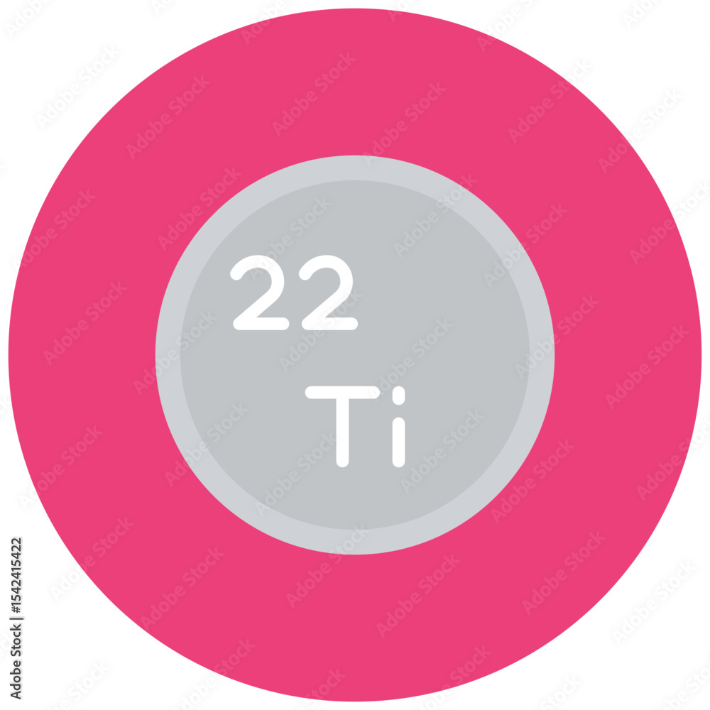 Poster titanium icon vector image. can be used for raw metrial.