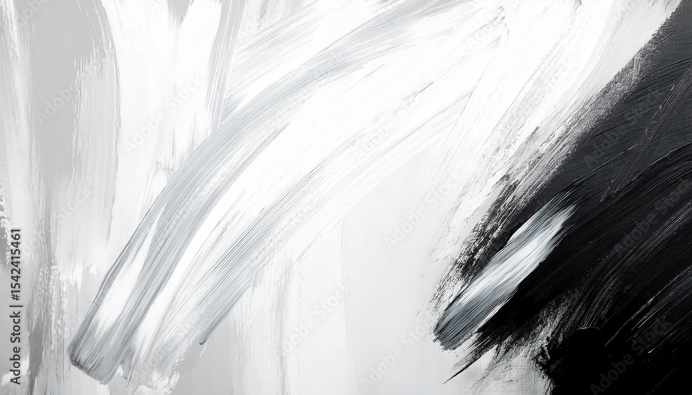 Poster dynamic black and white abstract brushstrokes with smooth gradients perfect for web design, print me