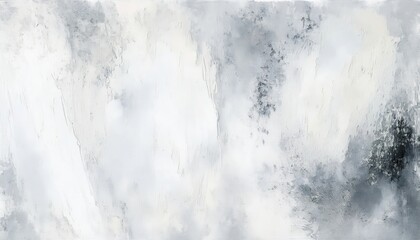 Fototapeta premium abstract white and gray textured acrylic painting with smooth brushstroke layers and smoky tonal transitions ideal for minimalist design, branding, or editorial background