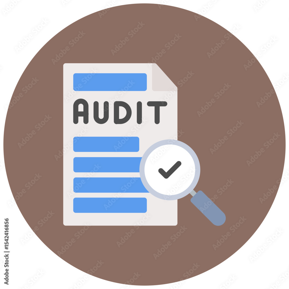 Poster audit icon vector image. can be used for compilance and regulation.