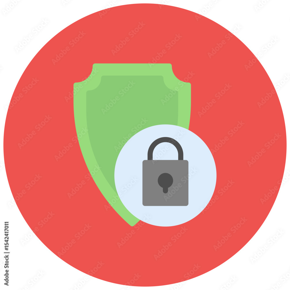Poster security icon vector image. can be used for compilance and regulation.