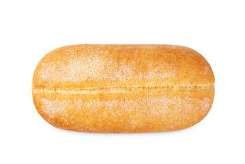 White bread on a white isolated background