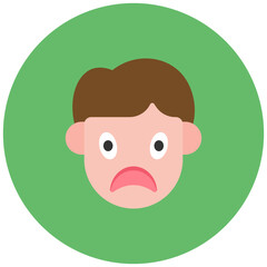 Obraz premium Sympathetic icon vector image. Can be used for Human Emotions.