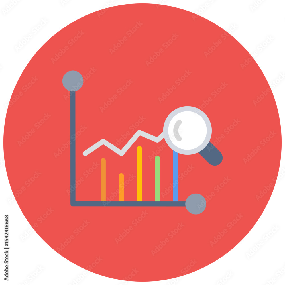 Poster predictive analytics icon vector image. can be used for data science.