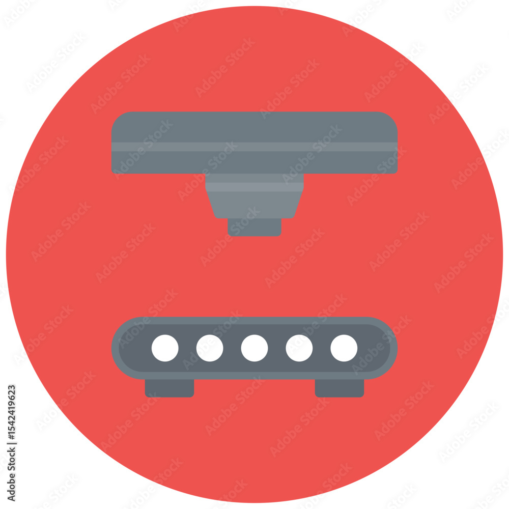 Poster bed leveling icon vector image. can be used for 3d printing.