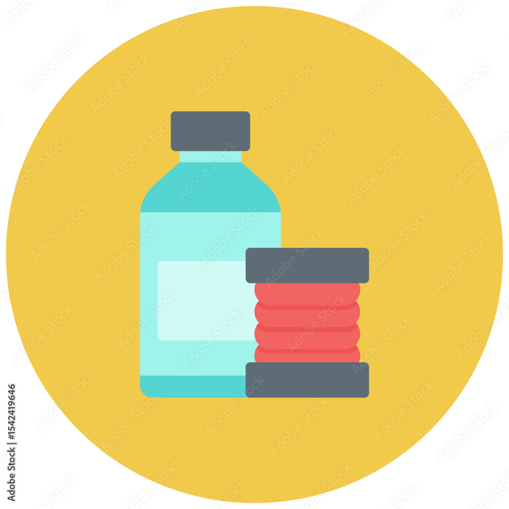 Poster material icon vector image. can be used for 3d printing.