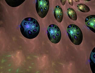 Imaginatory fractal abstract background Image