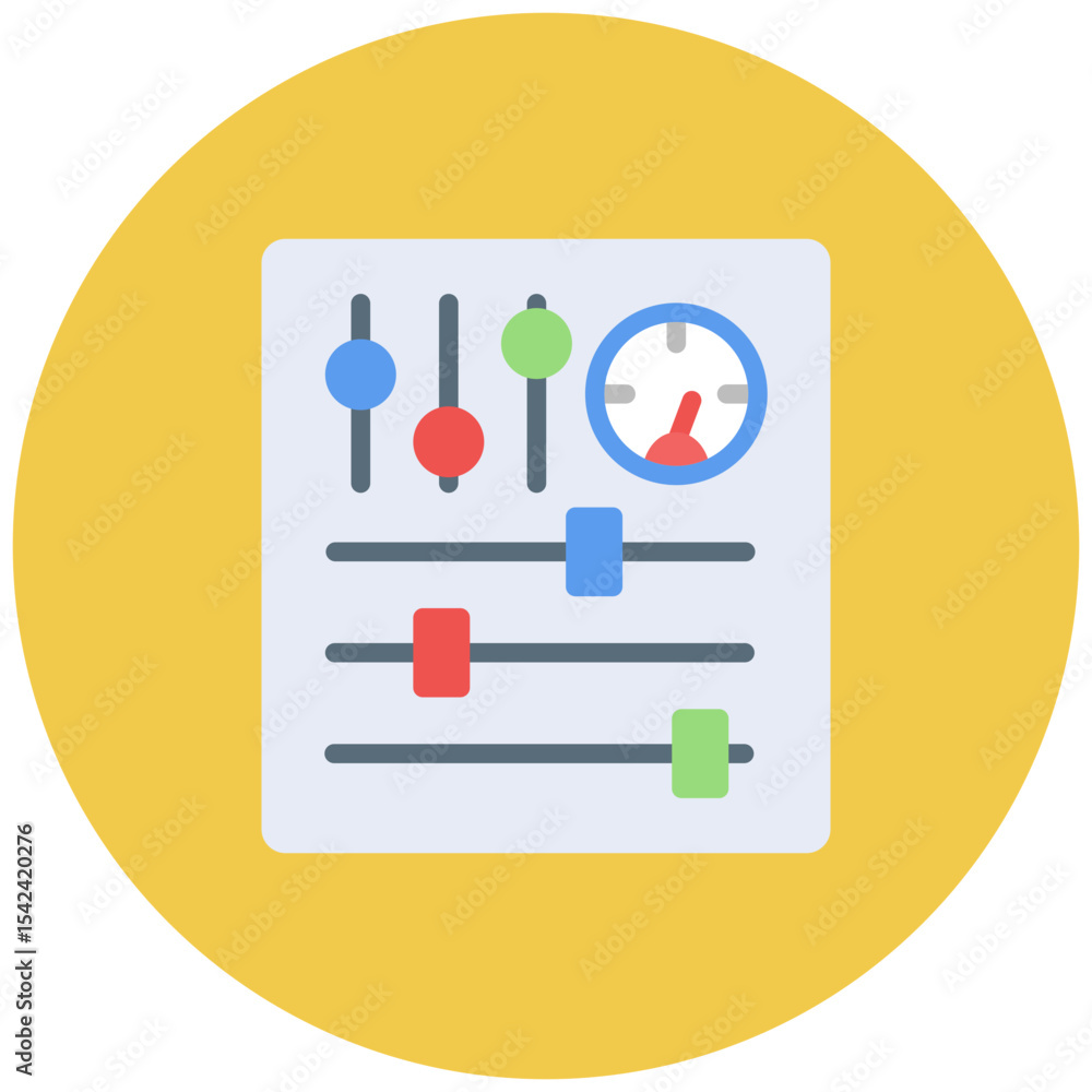 Poster control systems icon vector image. can be used for business audit.