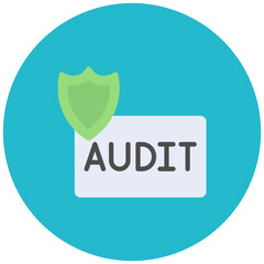 Cybersecurity Audit icon vector image. Can be used for Business Audit.