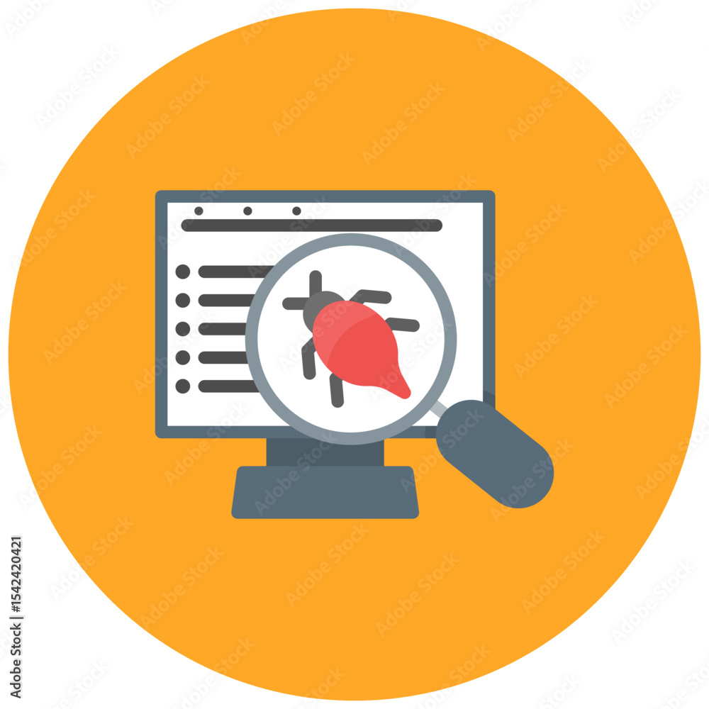 Poster penetration testing icon vector image. can be used for business audit.