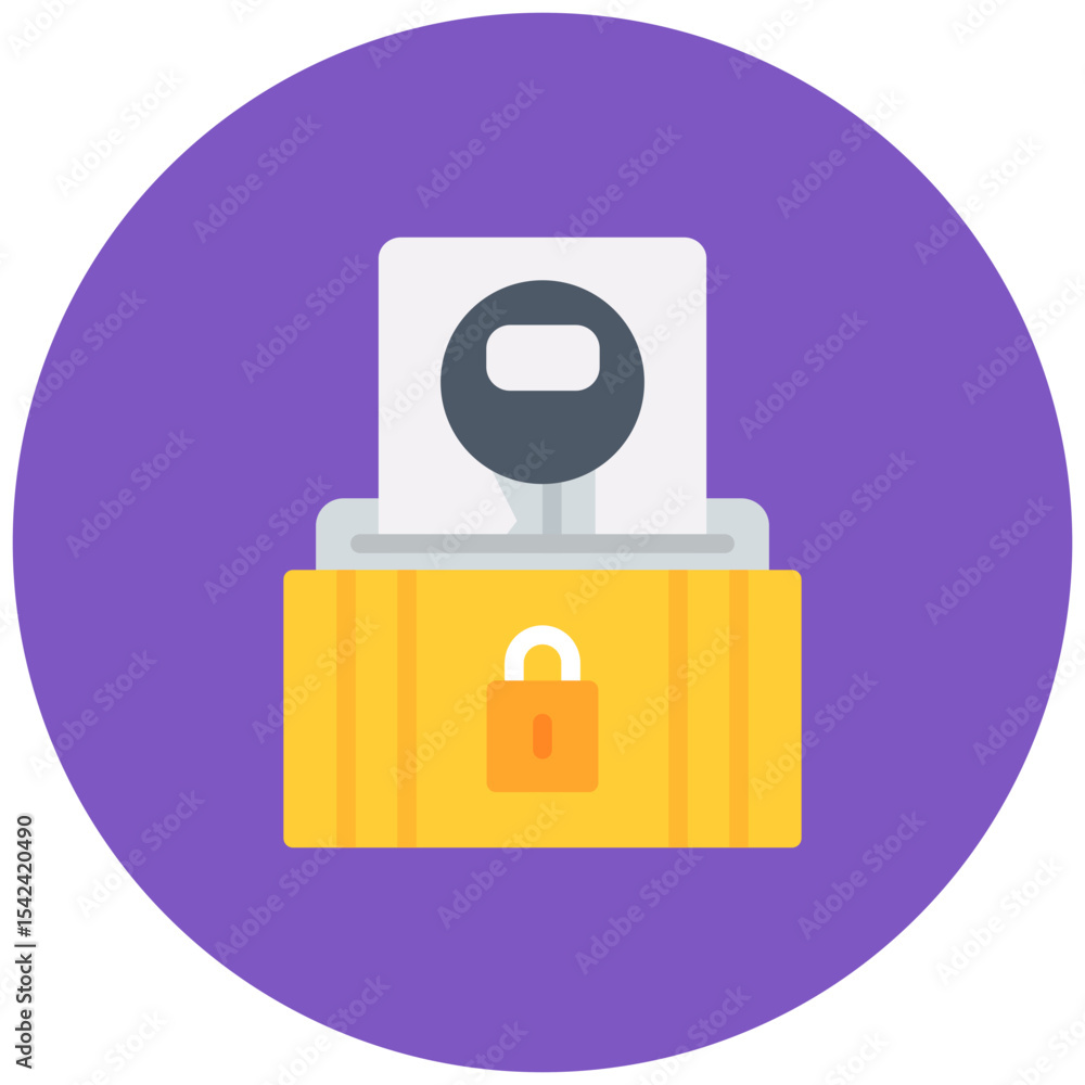 Aufkleber access control icon vector image. can be used for locksmith.