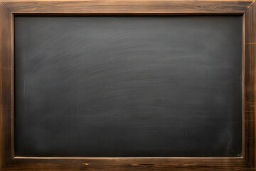 Black old empty chalkboard