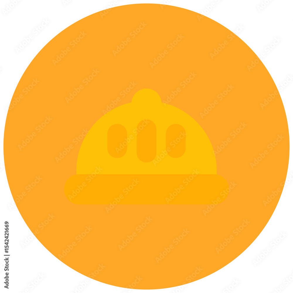 Poster safety helmet icon vector image. can be used for engineer in mechanics.