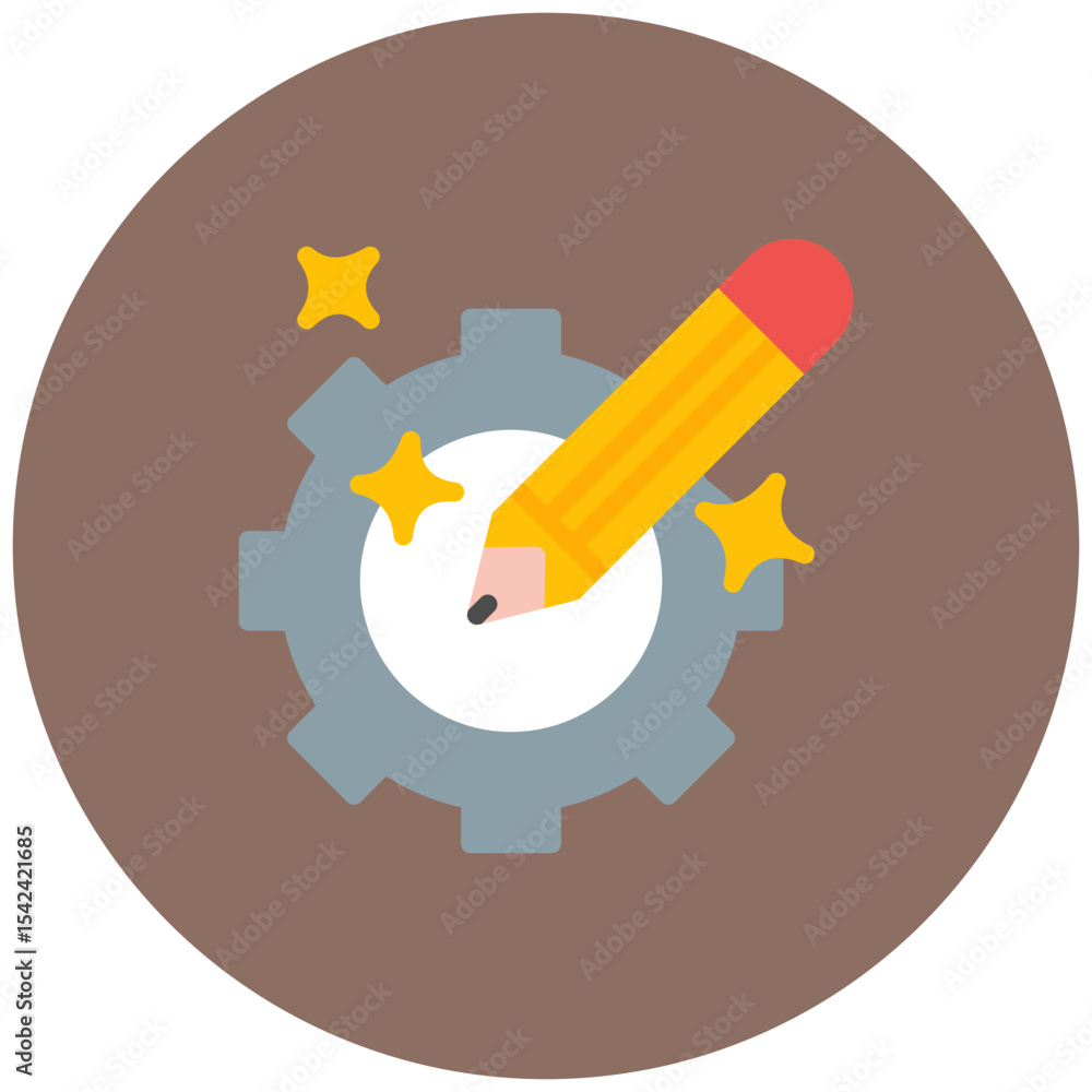 Poster technical design icon vector image. can be used for engineer in mechanics.
