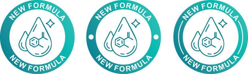 New Formula Icon Label &ndash; Updated Product Sticker Stamp Vector