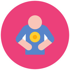 Abdominal Pain icon vector image. Can be used for Body Ache.