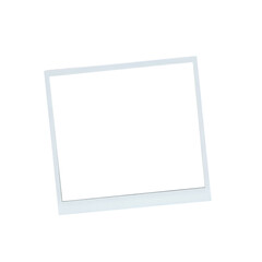 Polaroid frame isolated on transparent background
