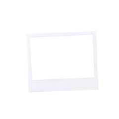 Polaroid frame isolated on transparent background