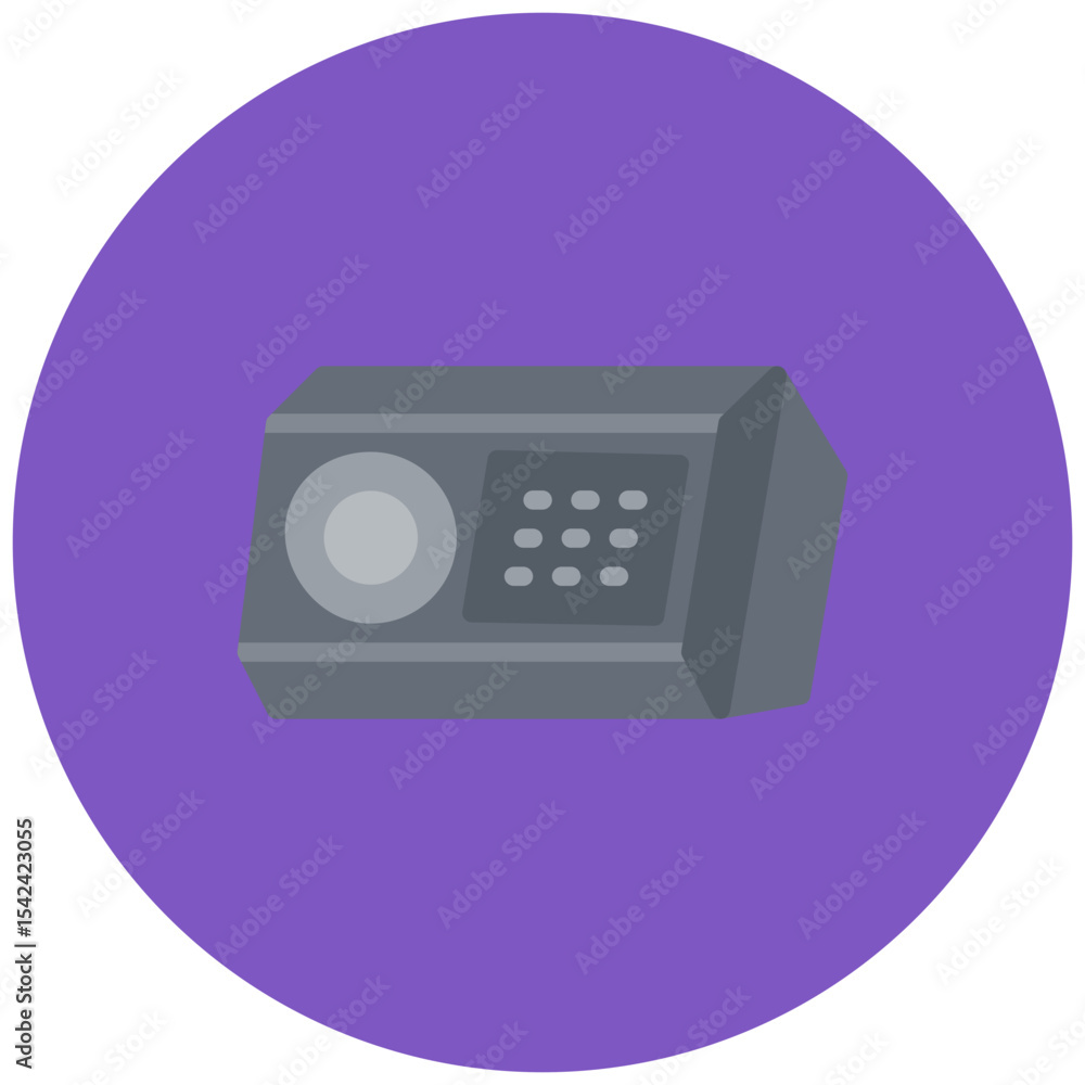 Aufkleber stage monitor icon vector image. can be used for rock and roll.
