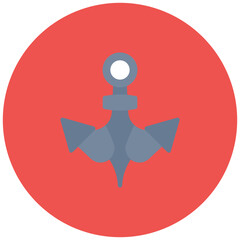 Ships Anchor icon vector image. Can be used for Cruiser.