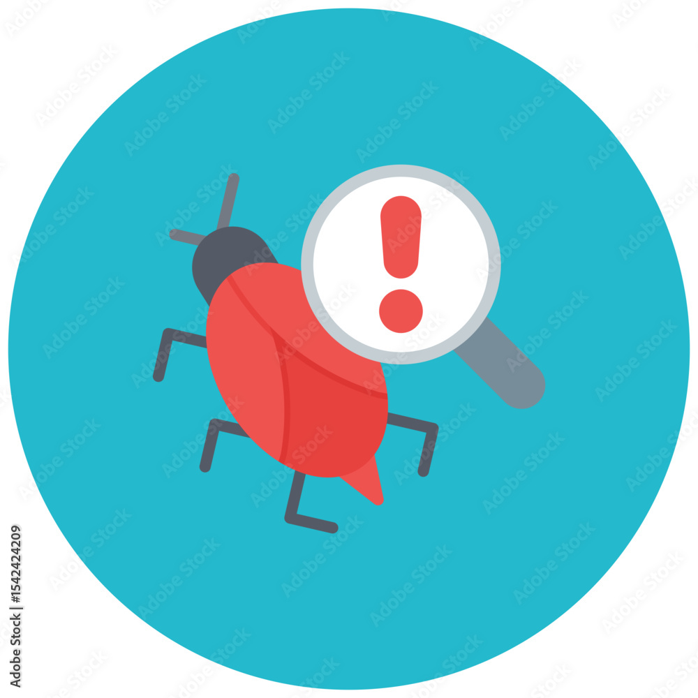 Aufkleber malware icon vector image. can be used for information security.
