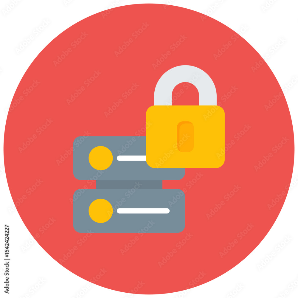 Poster secure data icon vector image. can be used for information security.