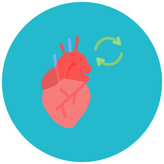 Heart Transplant icon vector image. Can be used for Psychiatric Hospitals.